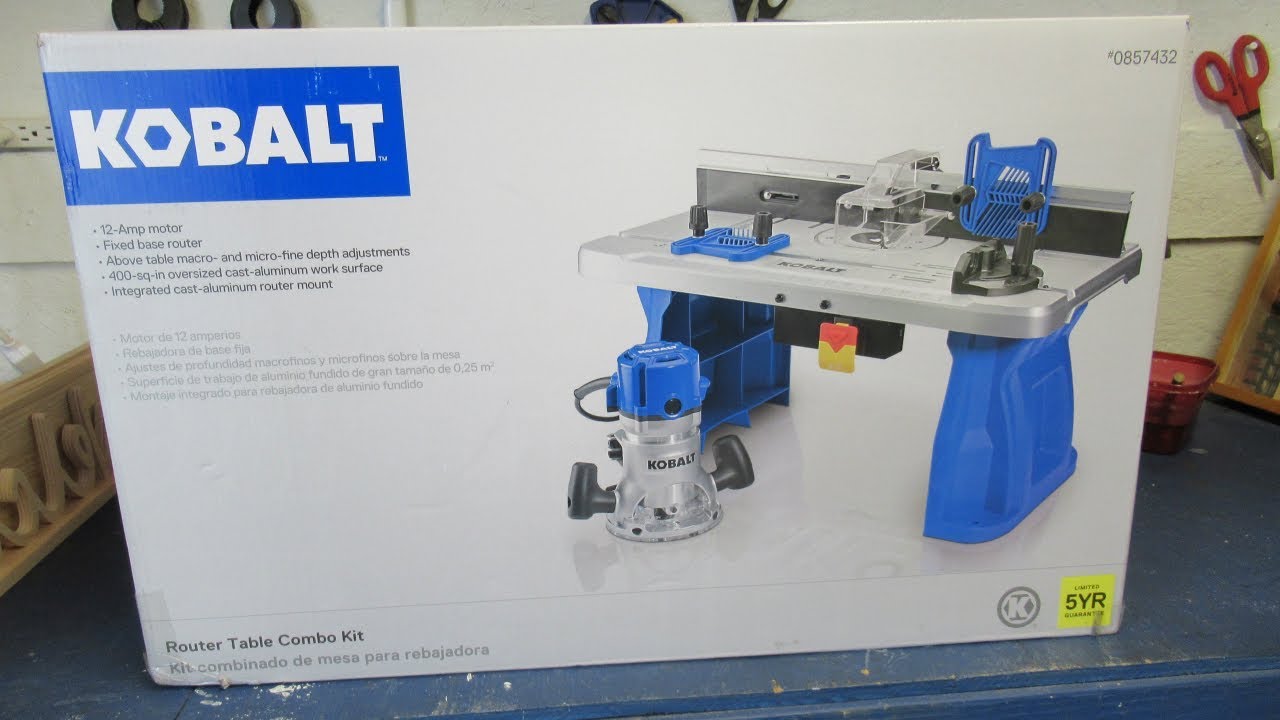 KOBALT ROUTER TABLE COMBO UNBOXING - YouTube