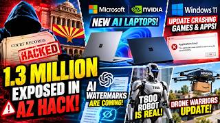 Full LIVE: 1.3 MILLION Exposed in AZ Hack! Microsoft AI Laptops, Windows Crashes & More! News