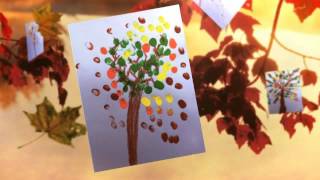 Autumn Fingerprint Trees