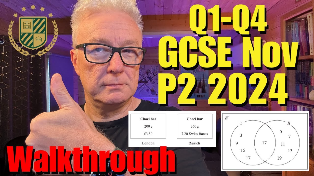 Вопросы 1-4, часть 2, экзамен GCSE Edexcel, ноябрь 2024 г.