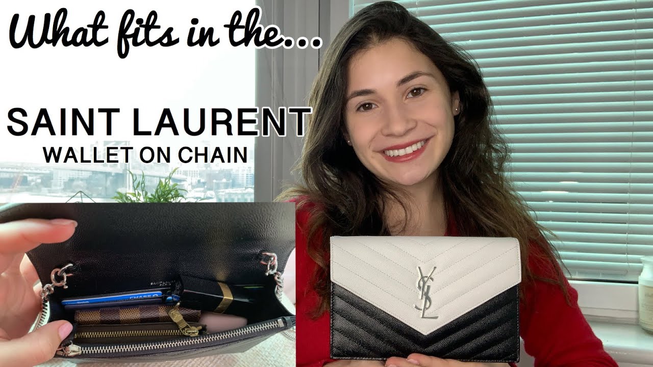 What's In My Bag? The YSL (Saint Laurent) Monogram Chain Wallet