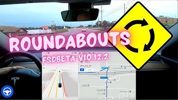 Tesla Full Self-Driving Roundabouts on v10.12.2