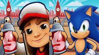 Subway Surfers 🆚 Sonic Dash Games Comparison screenshot 4