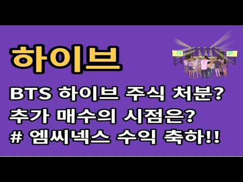 하이브 주가 전망 &quot;BTS 100억 규모 주식매도... 대응은?&quot;