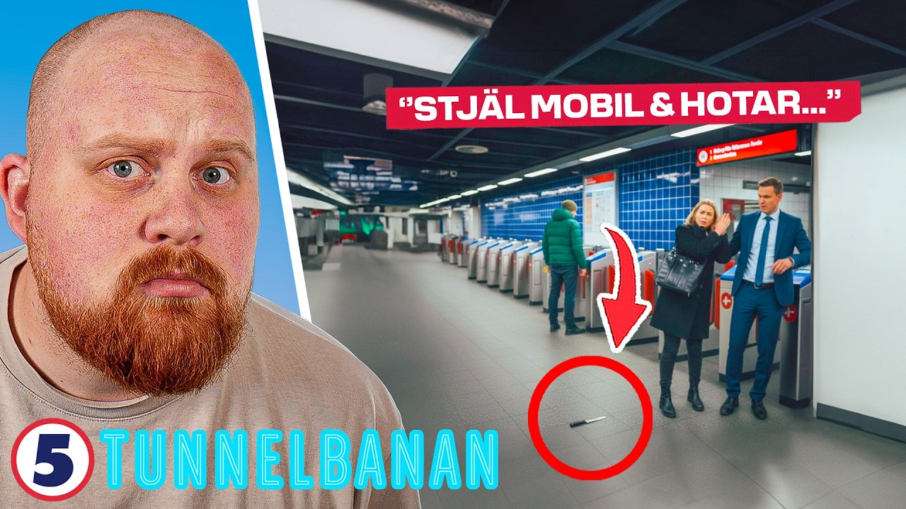 Man med STOR kniv SKRÄMMER oskyldiga... | Reagerar På Tunnelbanan #22
