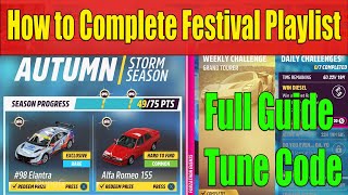 Forza Horizon 5 How to Complete Festival Playlist Autumn Season Series 33 Full Guide, Tune Code