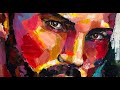 Pop art portrait in progress painting hot eye by dizlarka