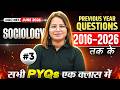 UGC NET Sociology Paper 2 | Last 10 Years Solved Papers #3 | UGC NET Paper 2 Sociology PYQs Marathon