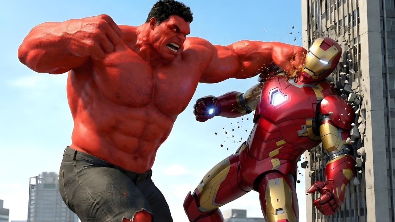 Red Hulk vs Iron Man – Insane Ultimate Battle You Can’t Miss!🔥 - YouTube
