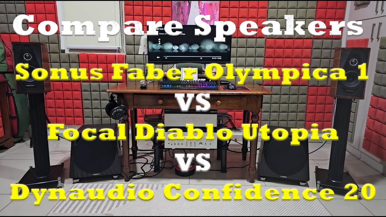 Sonus Faber Olympica 1 vs Focal Diablo Utopia vs Dynaudio Confidence 20