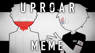 UPROAR meme || collab with @cyclopentasiIoxane || countryhumans Poland and Korea