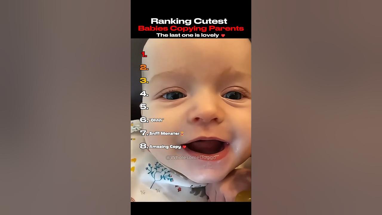 Ranking Cutest Babies Copying Parents π (genius) Ranking Cutest Babies Copying Parents π (genius)