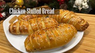Chicken Bread Recipe || Chicken Bread stuffed with creamy chicken filling Recipe - RKC