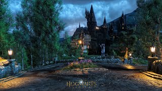 Hogwarts Legacy – First-Person Rainy Night Walk | 4K Atmosphere