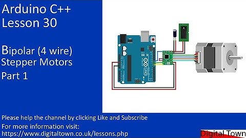 #165 Arduino C++ Lesson 30 - Bipolar stepper motors Part1