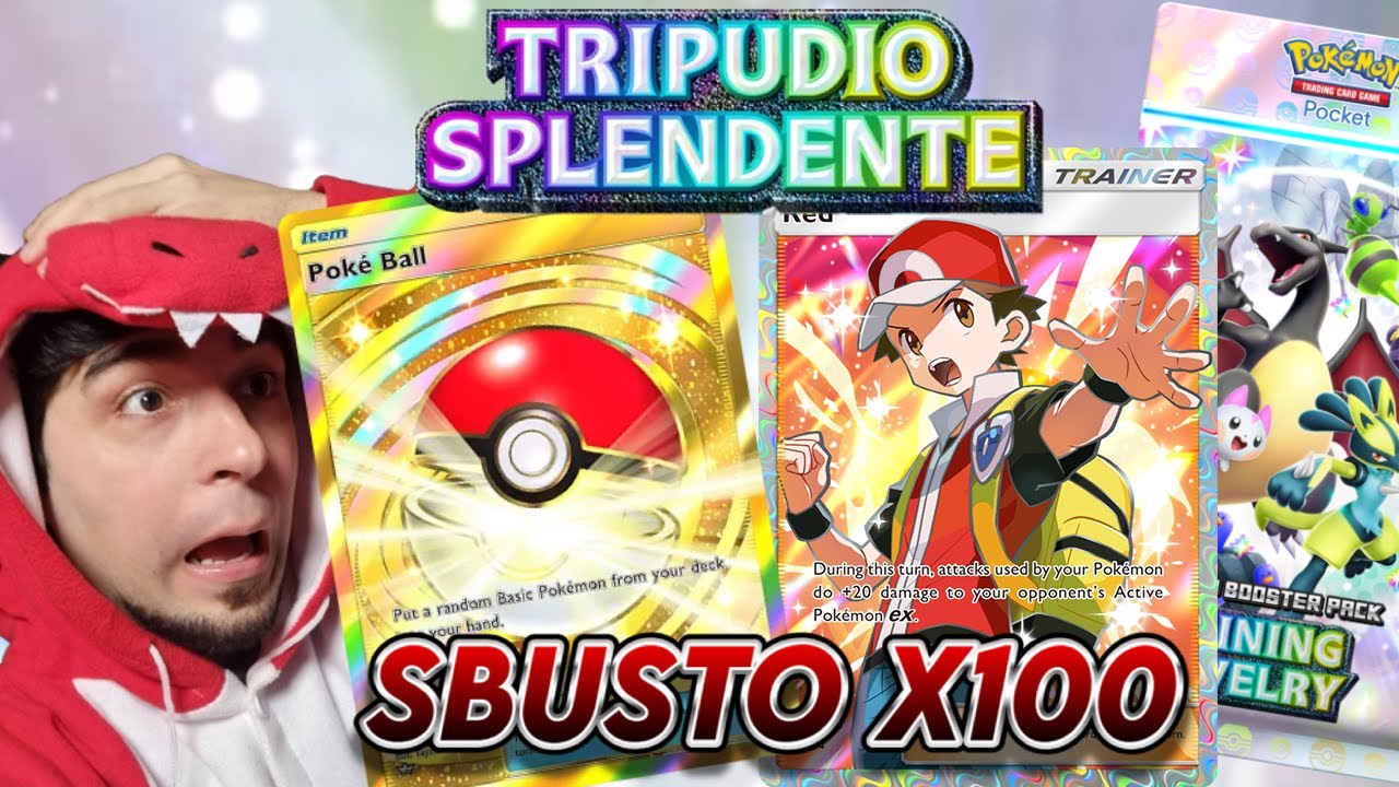 SBUSTO 100 PACCHI NUOVA ESPANSIONE TRIPUDIO SPLENDENTE - Pokemon Pocket ...