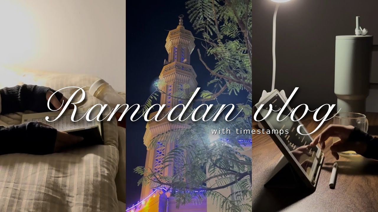 A simple day in my life as a med student in Ramadan with timestamps | Ramadan vlog 