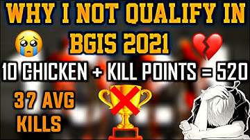 WHY I NOT QUALIFY IN BGIS 2021 | 37 AVG. KILL/MATCH IN ONLINE QUALIFIERS ROUND BUT NOT QUALIFY #BGIS