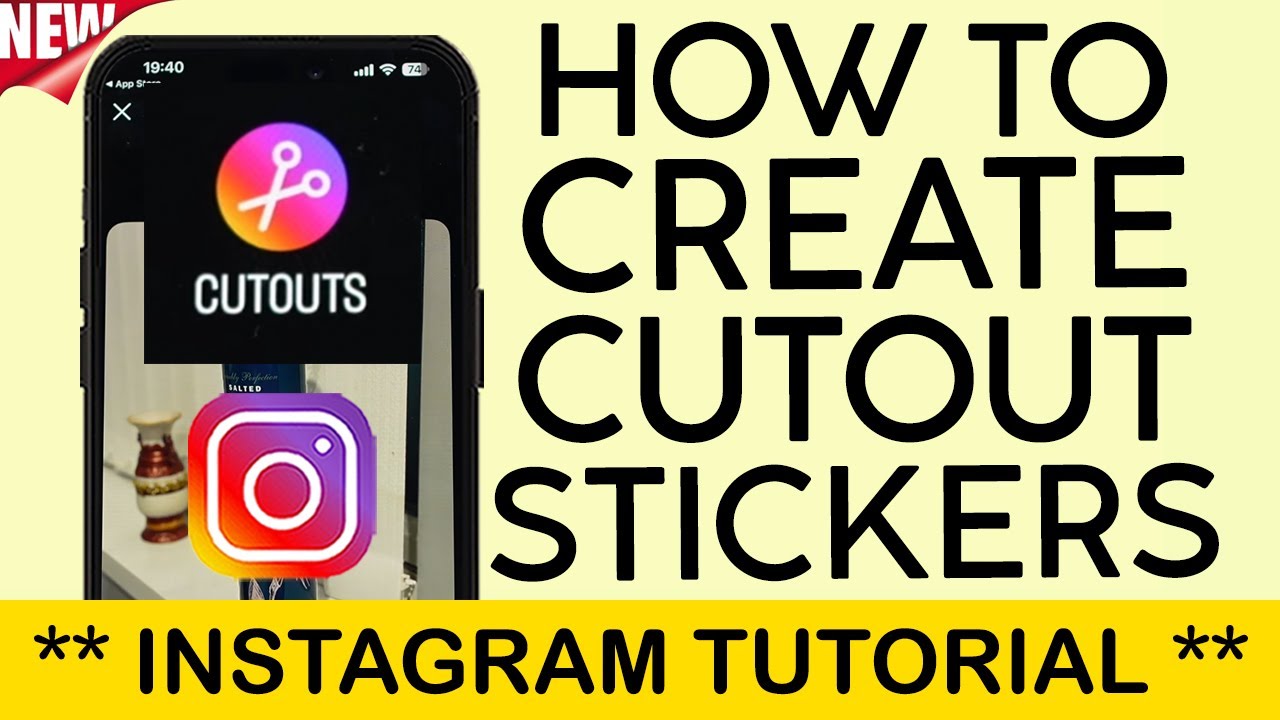 How to Create Cutout Stickers on Instagram | NEW INSTAGRAM UPDATE (2024 ...