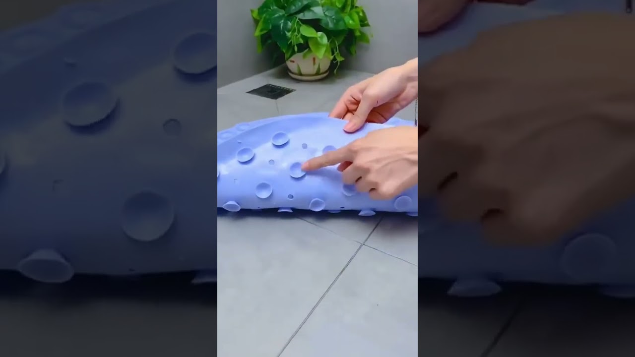 Silicone Non Slip Round Bathroom Mat 