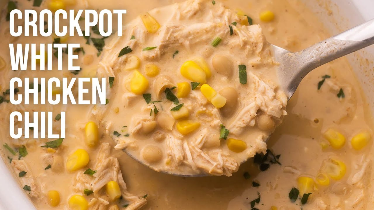Crockpot White Chicken Chili l The Recipe Rebel - YouTube