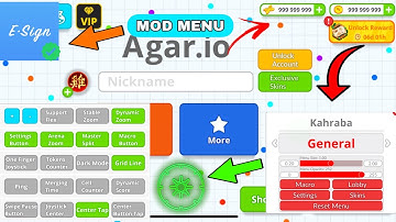 AGAR.IO MOD MENU (ZOOM AND MACRO) IOS FREE ESIGN INSTALL😍