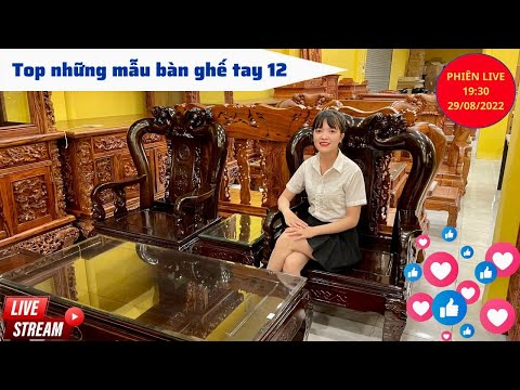 Video Top những bộ bàn ghế gỗ tay 12 giá rẻ ở Đồ gỗ Sơn Đông... - youtube
