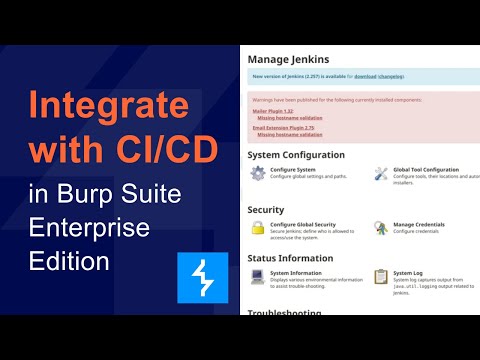 How to integrate Burp Suite Enterprise Edition with your CI/CD platform