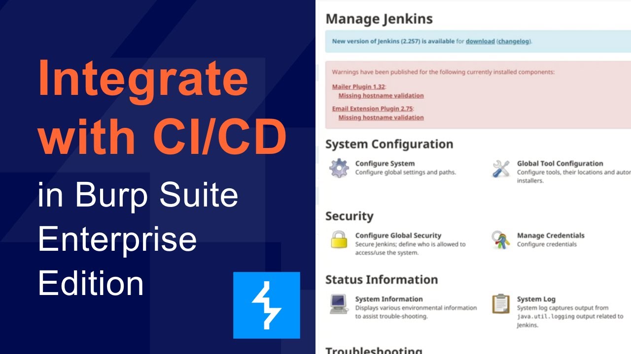 How to integrate Burp Suite Enterprise Edition with your CI/CD platform