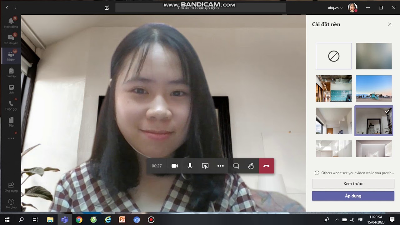 Cách cài background cho Microsoft Teams trên điện thoại máy tính