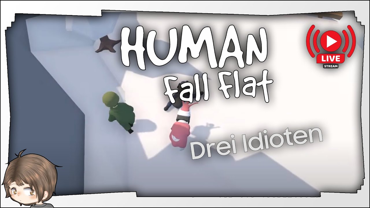 Human Fall Flat 3 "Typen" spielen irgendwelche Level [ HD / German