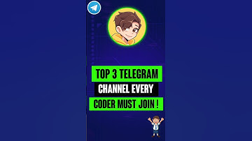 Top 3 Telegram Channel Coder Must Join #coding #students #programming #shorts #shortvideo