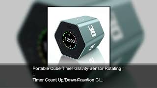 Portable Cube Timer Gravity Sensor Rotating Timer Count Up/Down Function Clock 3/5/10/15/30 Min