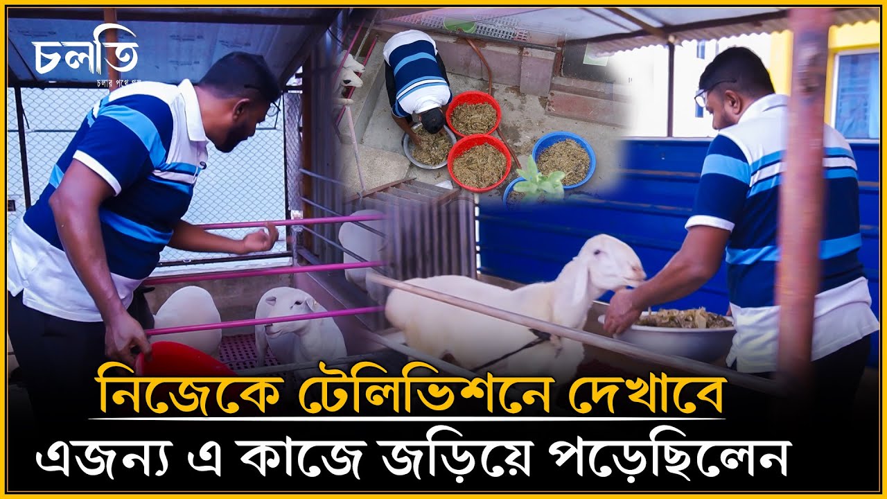 টেলিভিশনে নিজেকে দেখাবে এই চিন্তা থেকে প্রজেক্টটা শুরু করেন | চলতি কৃষি