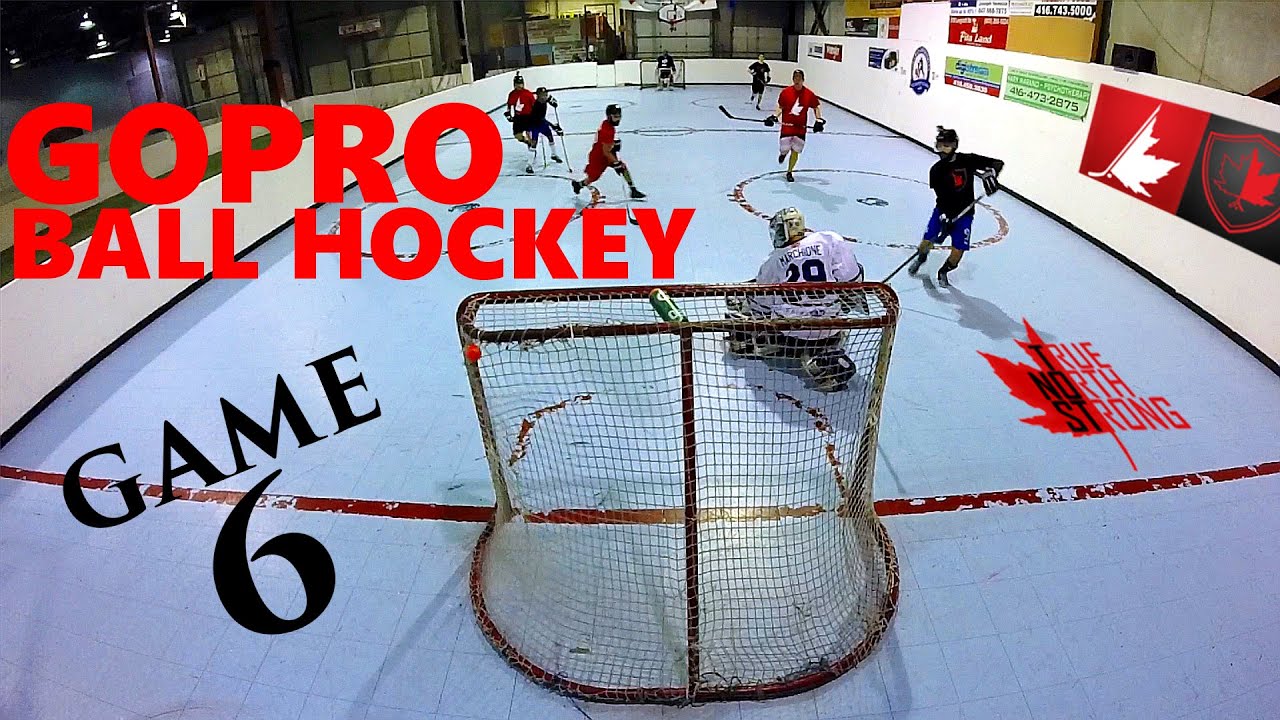 GoPro Ball Hockey Game 6 4 GoPro's! HD 60fps YouTube