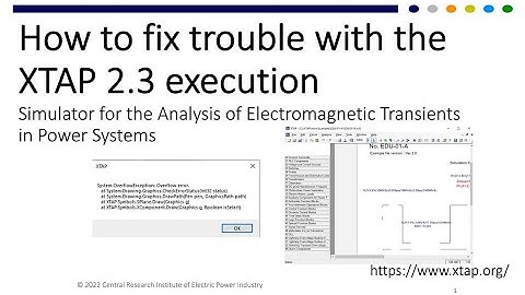 How to fix trouble with XTAP 2.3