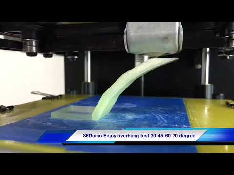 86Duino Enjoy 3D Printer Overhang Test