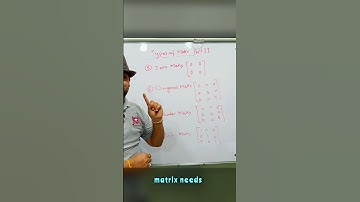 All Students, Stop Scrolling Down, to understand Different Types Of Matrices #shorts #shortvideo
