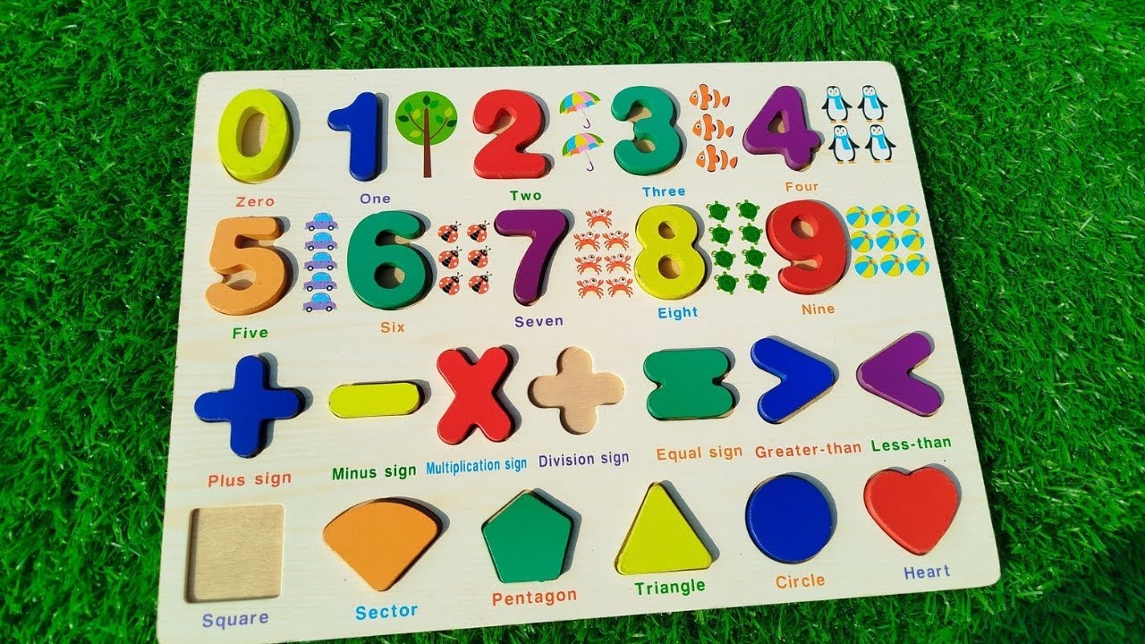 Learn Numbers 1-10, nuber puzzle, Number Puzzle Activity, Educational ...