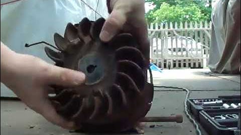 How to remove a flywheel from a small engine quick and easy