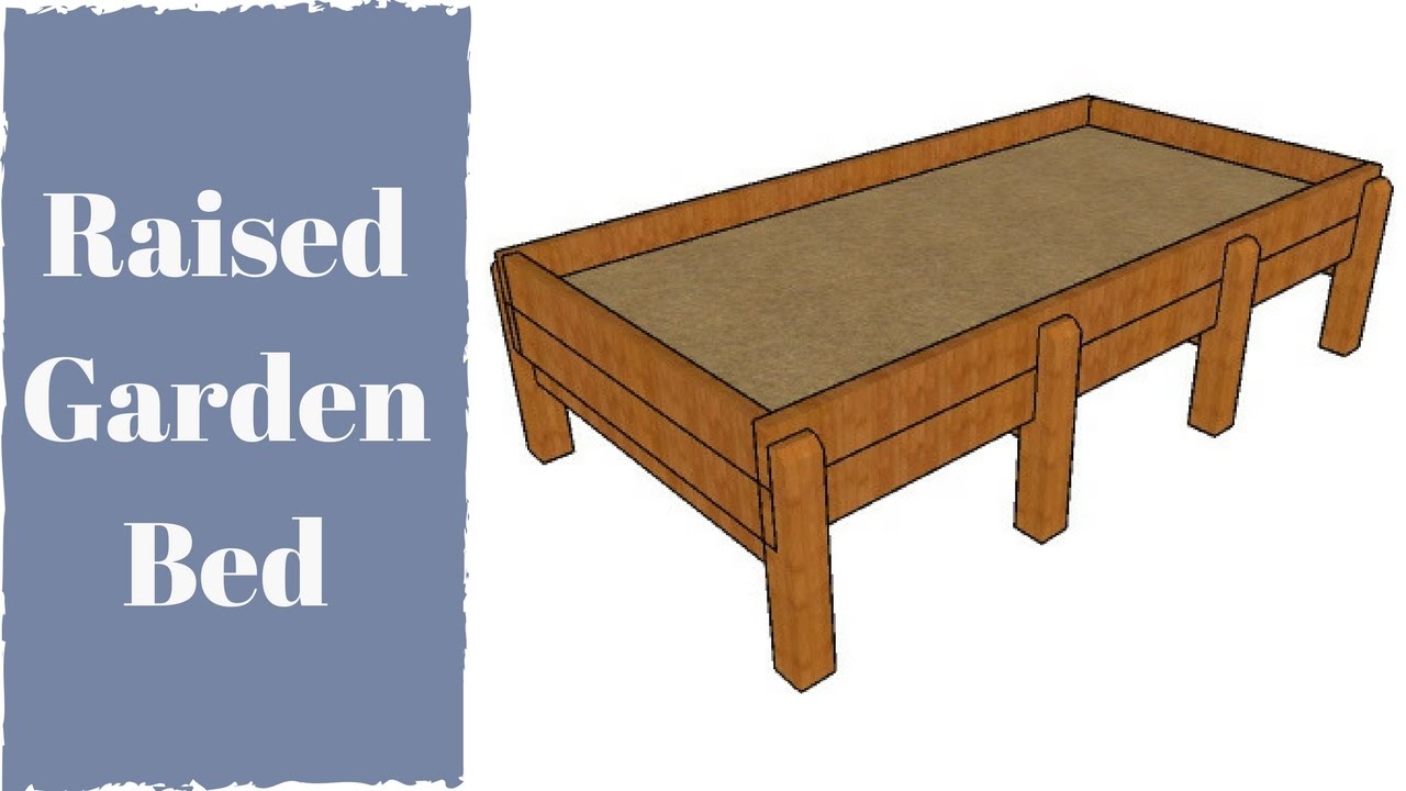 Waist Hgh Raised Garden Bed Plans YouTube