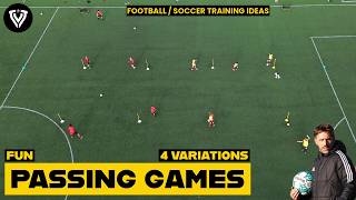 Eğlenceli Pas Çalışmaları 4 Varyasyon 2 Takım İlk Ü Atmak İçin Mücadele Ediyor