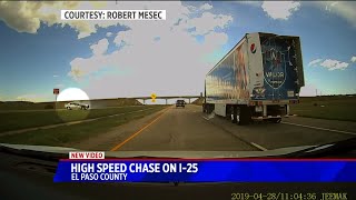 Video shows stolen CSP vehicle spin-out following high-speed chase in Pueblo County