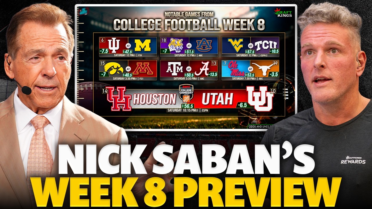 Coach Saban Reacts To The Insane Week 7 Upsets & A CFB Week 8 Preview