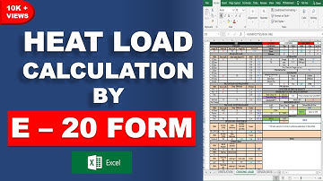 HEAT LOAD CALCULATION BY  E-20 FORM TUTORIAL IN HINDI || HEAT LOAD CALCULATION KAISE KARE || HVAC