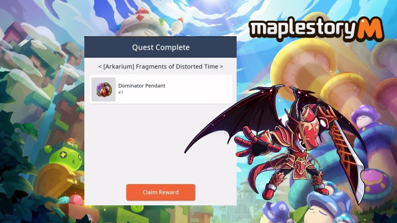Maplestory M (楓之谷M) 🍁 Finally crafted my Dominator Pendant !!!