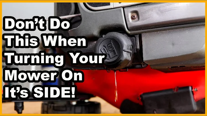 Don't Make These Mistakes When Turning/ Tilting Mower On it's Side!