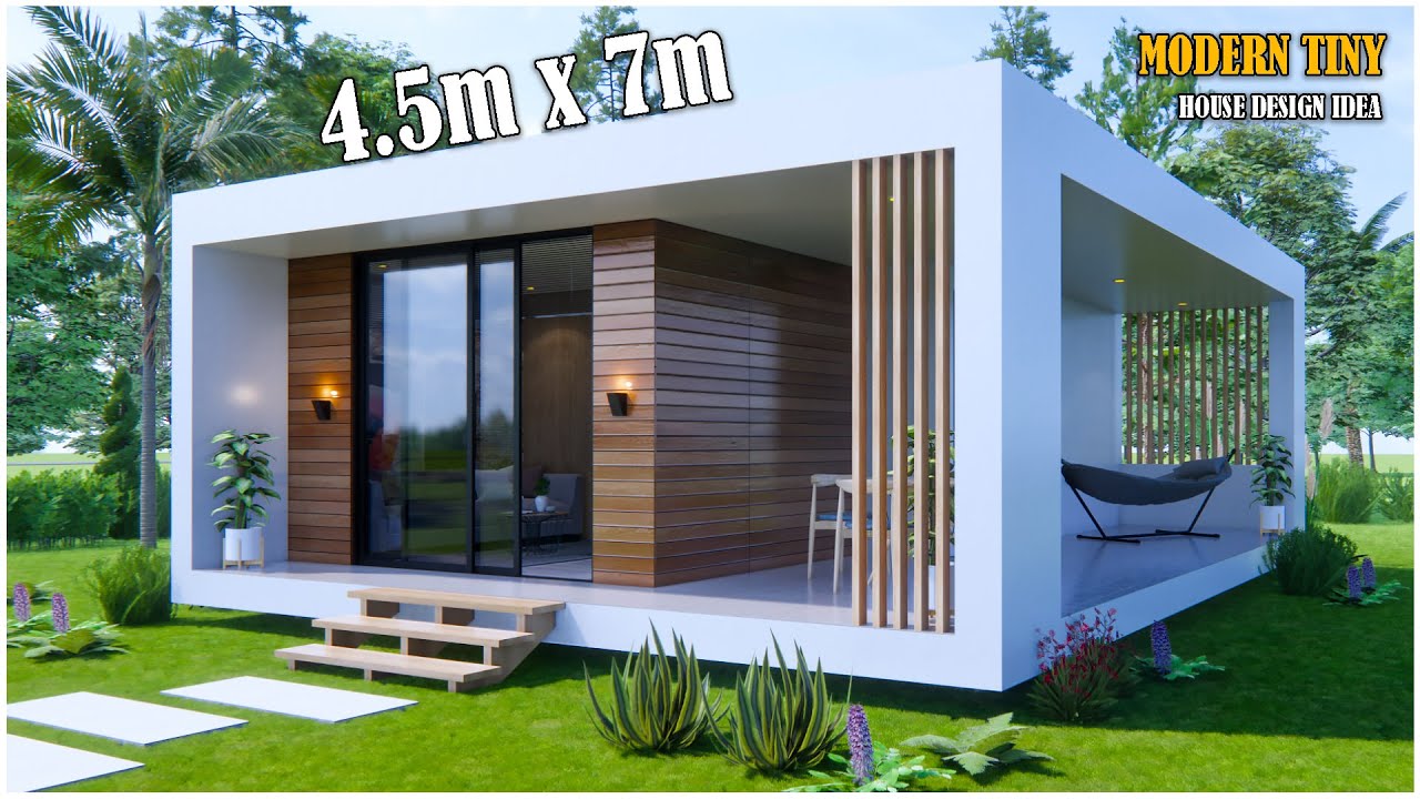 Tiny House Design | House Design Box Type | 4.5m x 7m - YouTube