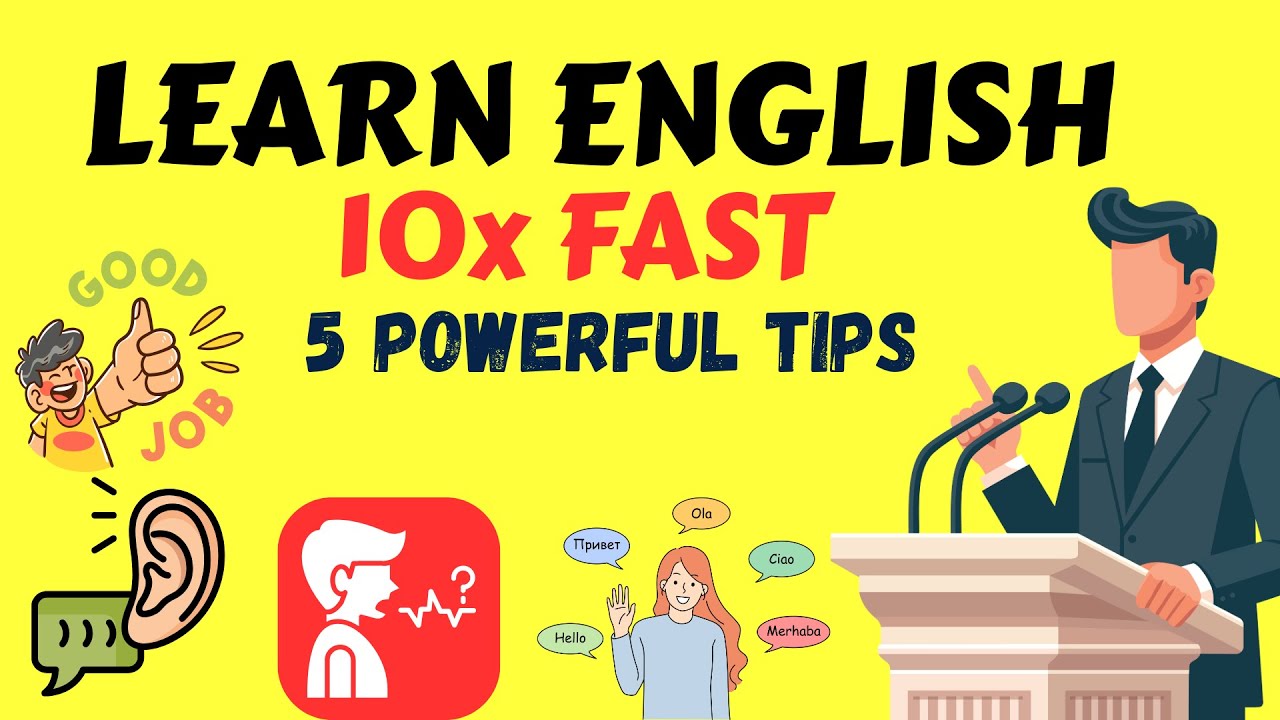 🌟 Learn English FAST & EASY! 5 Powerful Tips to Boost Fluency Today 🚀💬