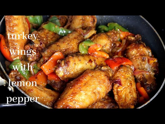 The Best Lemon Pepper Fried Turkey Wings